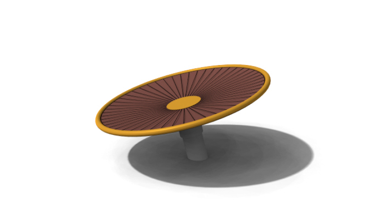 3D rendering af Karusell - The Dish mässing