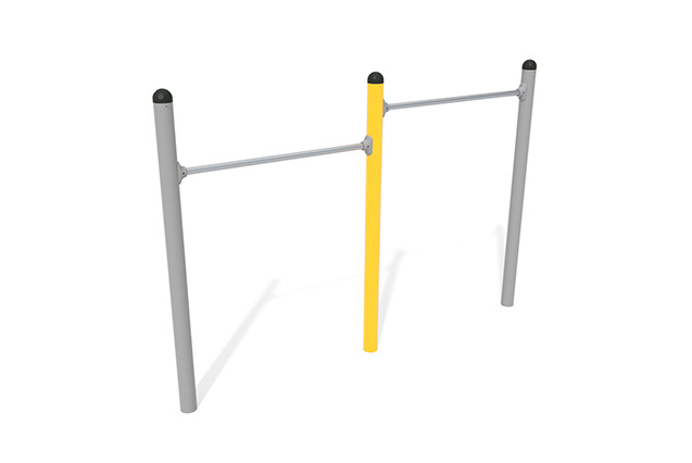 3D rendering af Djungelbana - Active dubbel kullerbyttestång