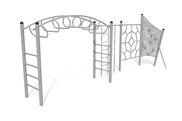 3D rendering af Klätterställning - Active klätterbana