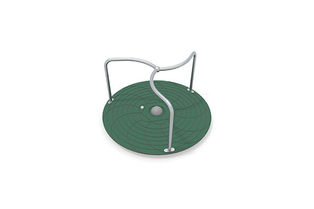 3D rendering af Karusell - stativ grön Ø122