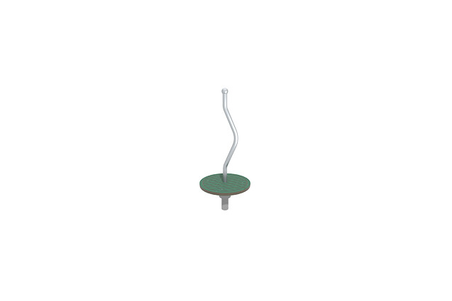 3D rendering af Karusell - pirouette grön Ø 50 cm