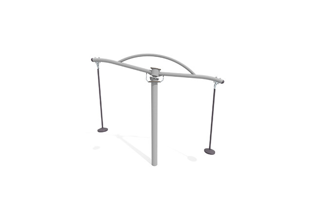 3D rendering af Karusell - sittkarusell med 2 säten