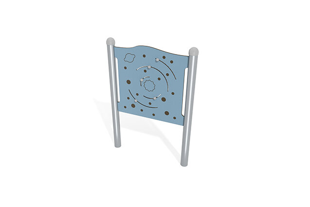 3D rendering af Aktivitetstavla - stjärnhimmel blå