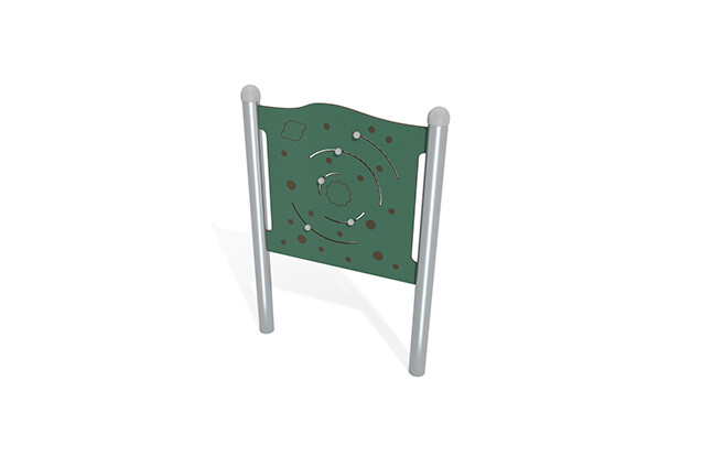 3D rendering af Aktivitetstavla - stjärnhimmel grön