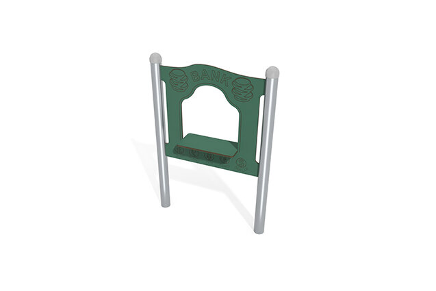 3D rendering af Aktivitetstavla - bankdisk / handelsdisk grön