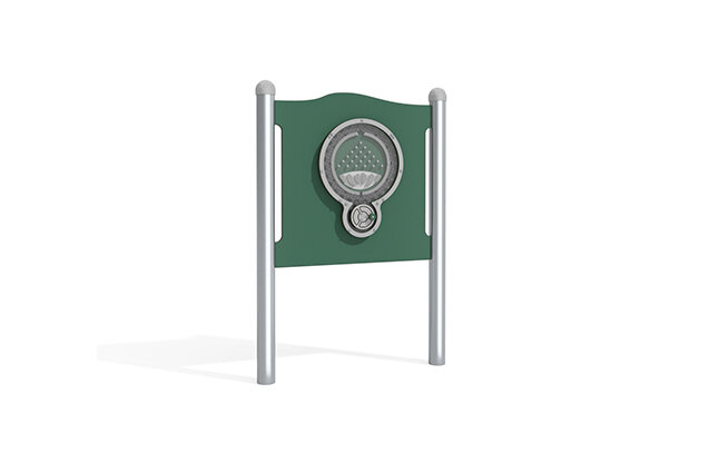 3D rendering af Aktivitetstavla - labyrintspel grön