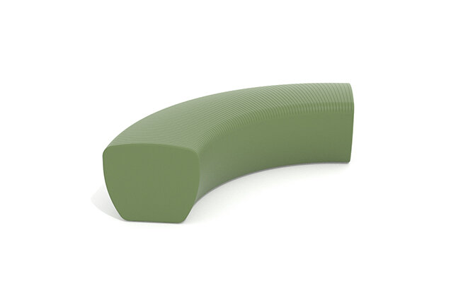 3D rendering af Utemöbel - Outi bänkmodul 2