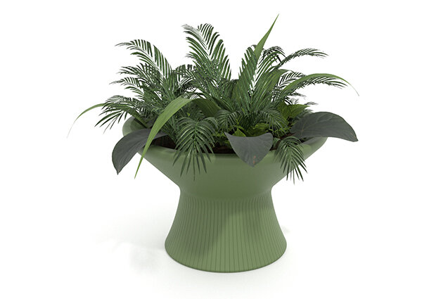 3D rendering af Utemöbel - Outi planteringslåda