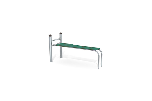 3D rendering af Fitness - Street Workout Inox viktbänk rak grön
