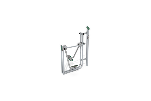 3D rendering af Fitness - Outdoor Inox air walker grön