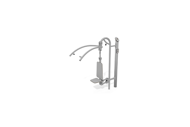 3D rendering af Fitness - Outdoor lat pulldown grå