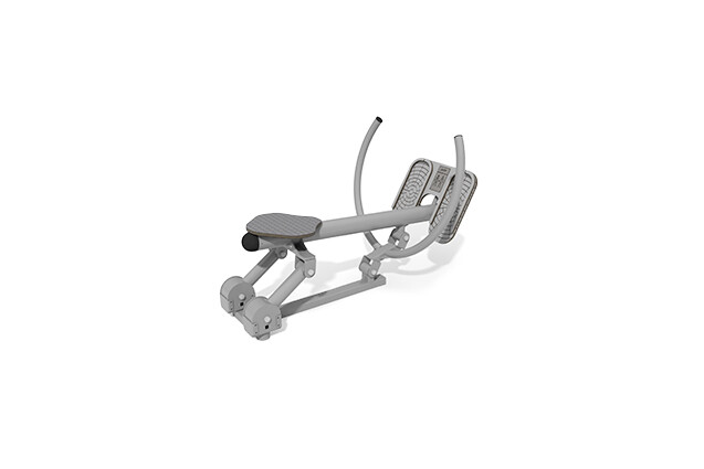 3D rendering af Fitness - Outdoor roddmaskin grå