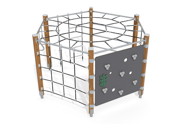3D rendering af Klätterställning - ECO sexkant