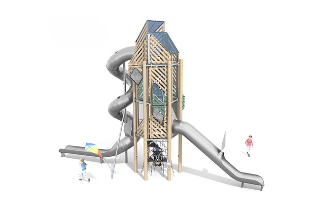 3D rendering af Lektorn - Mega Robinie 1