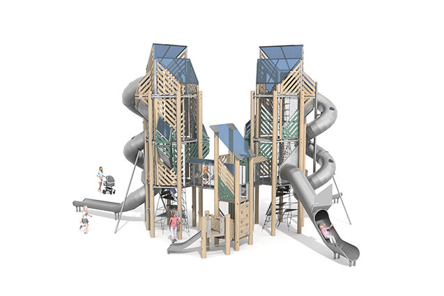 3D rendering af Lektorn - Mega Robinie 4