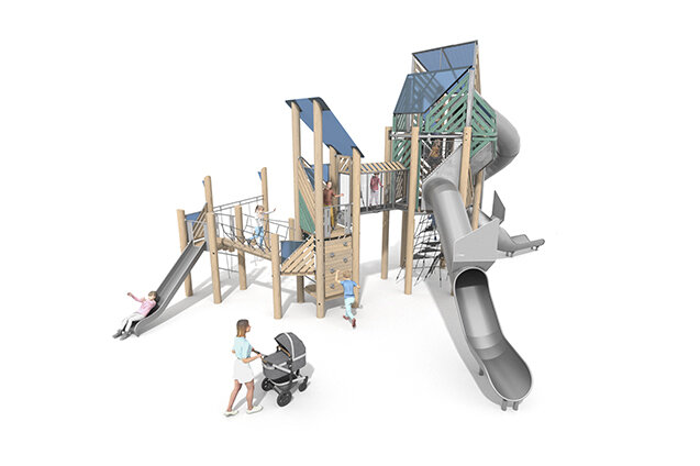 3D rendering af Lektorn - Mega Robinie 5