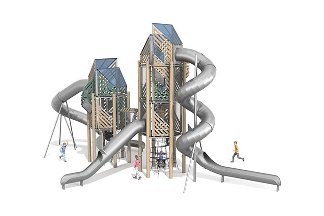 3D rendering af Lektorn - Mega Robinie 6