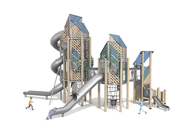 3D rendering af Lektorn - Mega Robinie 7