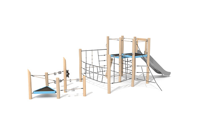3D rendering af Lektorn - Robinia Scandic format som ett skepp