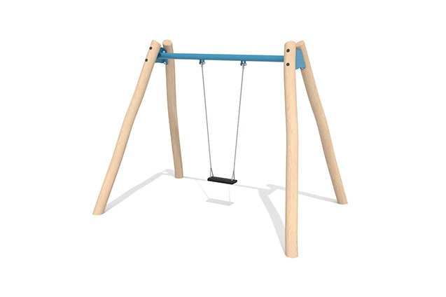 3D rendering af Gunga - Robinia Scandic med klassisk gungsits