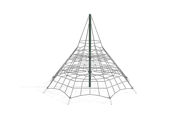 3D rendering af Klätternät - Acrobat pyramid 3 grön/svart