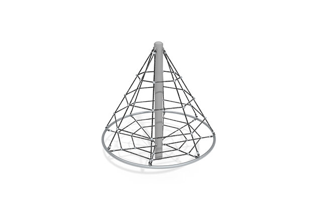 3D rendering af Klätternät - Acrobat kon 1 grå/svart