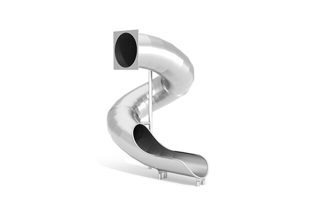 3D rendering af Rutschkana - spiral h 2,5 m