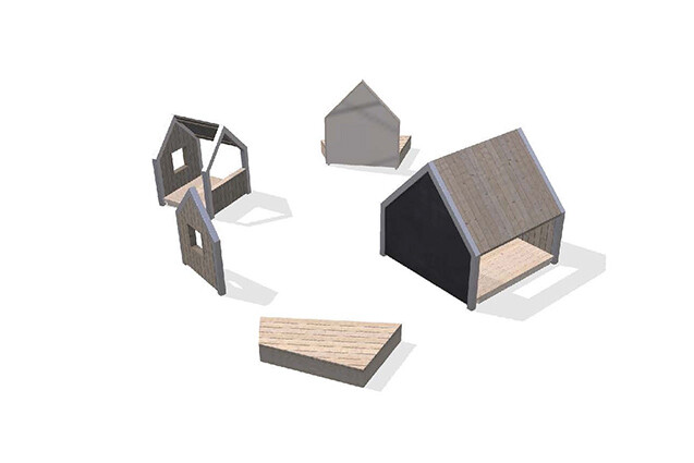 3D rendering af Lekhus - Arthur paket 23