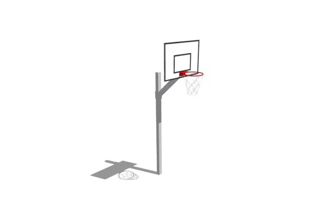 3D rendering af Basketstativ 2