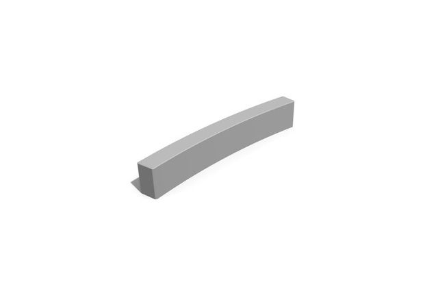 3D rendering af Parkour - betongvägg liten svängd