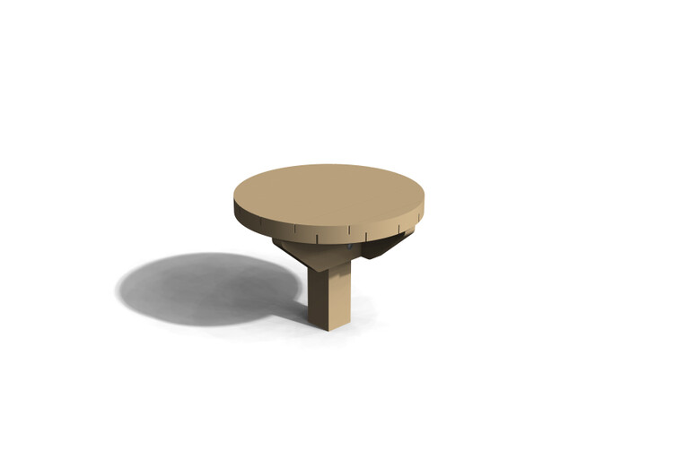3D rendering af Sandlåda - sandlådabord Ø 0,6m