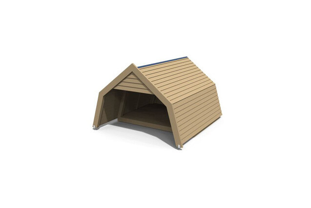 3D rendering af Grillstuga - shelter Alfely