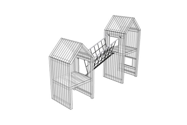 3D rendering af Lektorn - v-bro sluttande Theodor 17°