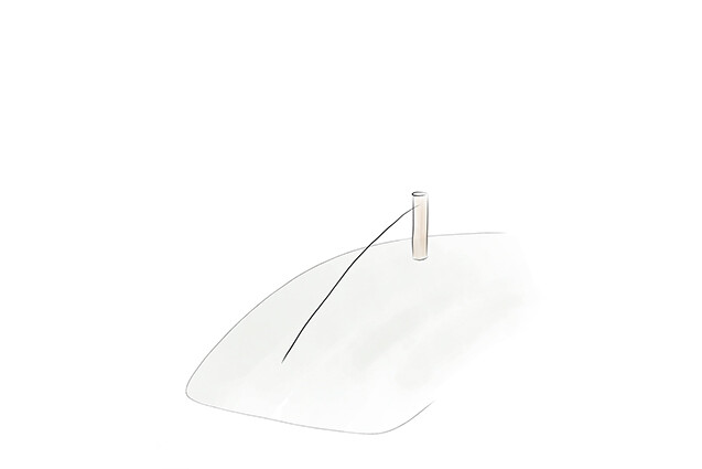 3D rendering af Djunelbana - rep til backe