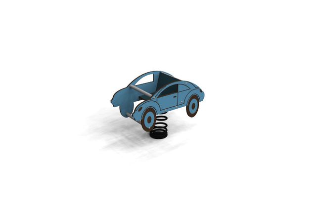 3D rendering af Vippa - bil blå