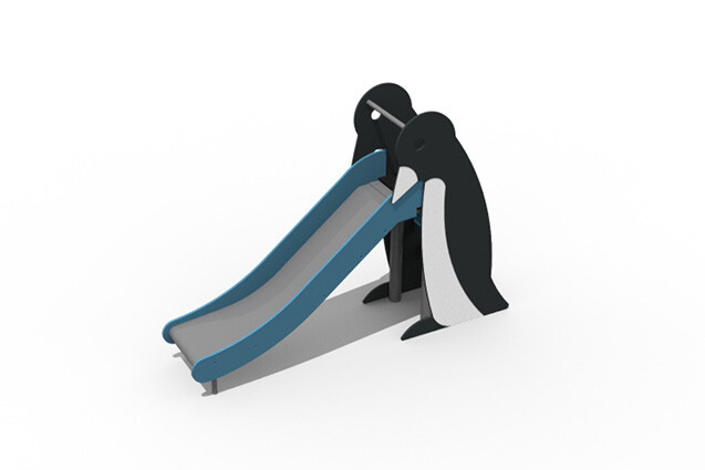 3D rendering af Rutschkana - Pingvin