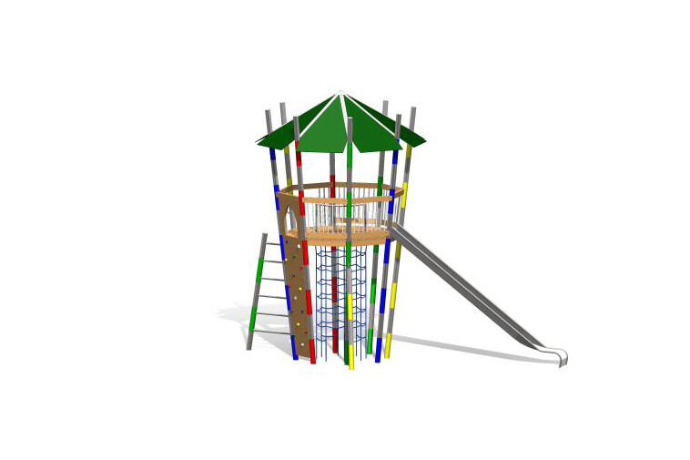 3D rendering af Lektorn - högt torn Mikado