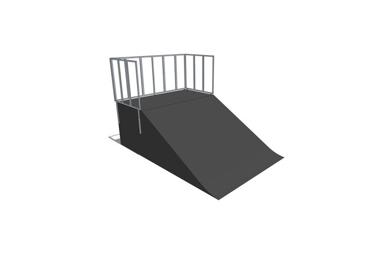 3D rendering af Skateramp - Bank ramp
