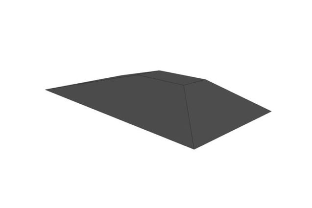 3D rendering af Skateramp - Funbox pyramid 2