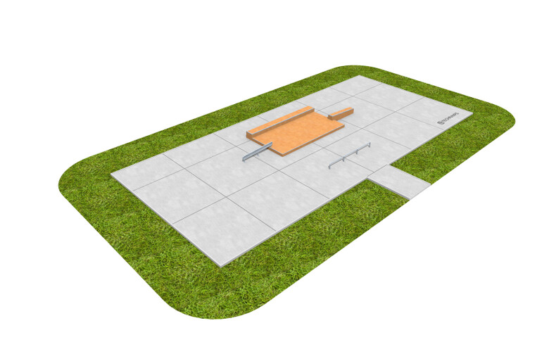 3D rendering af Skatepark - paket 1