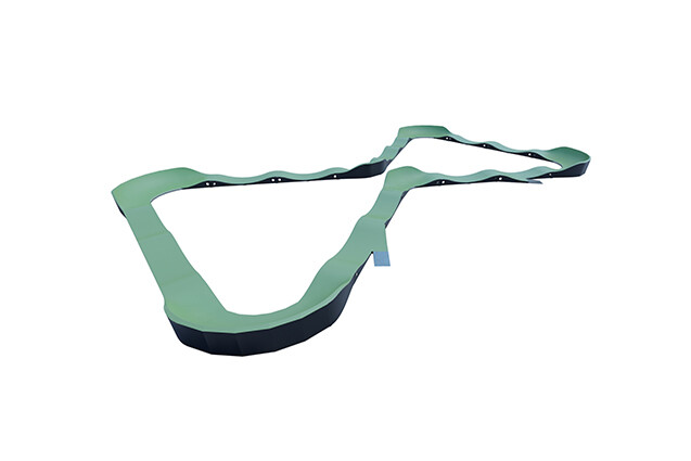 3D rendering af Cykelbana - pumptrack 4 trä/komposit