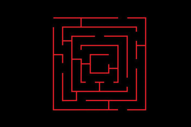 3D rendering af Termoplast - Labyrint kvadratisk
