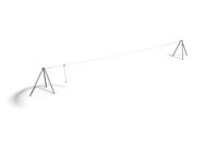 Linbana - enkel stålben 50m