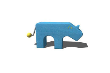 Lekskulptur - noshörning m ljud