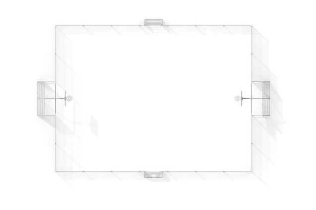 Multibana - Sport Arena 2, 20,76 x 14,20 m grön