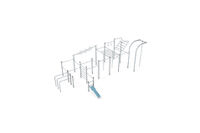 Fitness - Street Workout Inox multi-gym XL blå