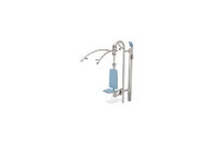 Fitness - Outdoor Inox lat pulldown blå