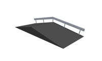 Skateramp - Funbox with rail