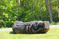Lekskulptur - krokodil
