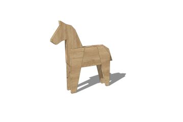 Lekskulptur - häst